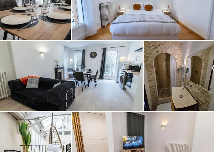 Loft Art Deco Terrasse Verriere Clim Lit King Size